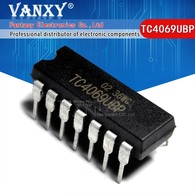 10pcs TC4069UBP DIP-14 TC4069BP DIP TC4069 TC4069U TC4069UB DIP14 ใหม่