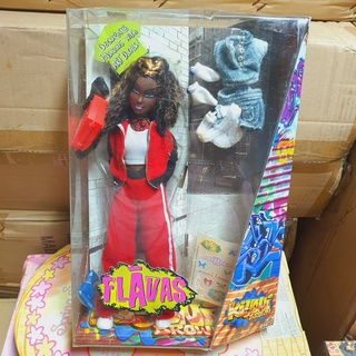 RARE 2003 MATTEL Barbie Flavas Kiyoni Brown Red Jacket Movable Arms Legs Body ตุ๊กตาบาร์บี้ ดัดแขนขาได้ เฟลวาส