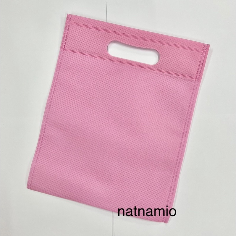 ถุงผ้าสปันบอนด์ ถุงผ้าลดโลกร้อน ขนาด20x25cm. แพค12ใบ รหัสCB011