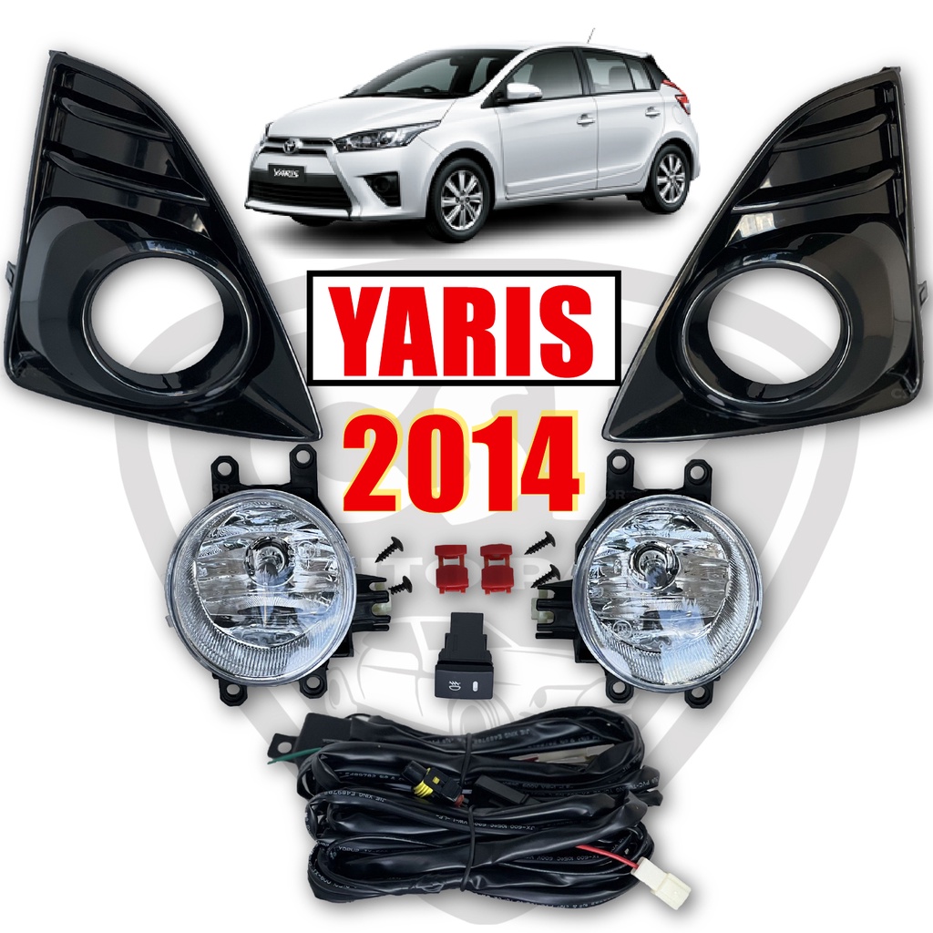 ไฟตัดหมอก ไฟสปอร์ตไลท์  TOYOTA YARIS ยาริส 2014 2015 2016 ฝาครอบดำ สปอตไลท์ ทรงห้าง 1ชุด