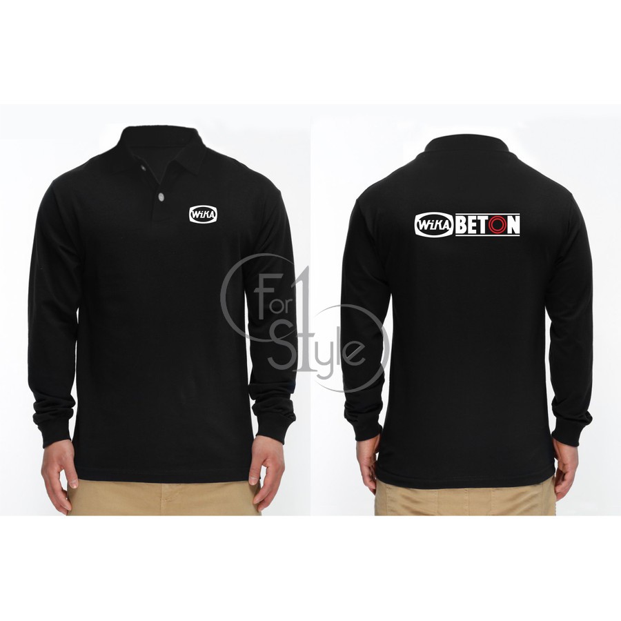 เสื้อยืด WIKA BETON LONG SLEEVE COLLAR - WIKA LONG POLO - WIKA COLLAR SHIRT - CUSTOM