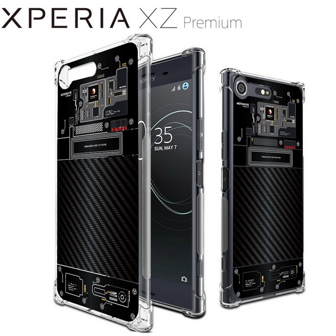 เคส สำหรับ Sony Xperia XZ Premium [Explorer Series] 3D Anti-Shock Protection TPU Case [Opaque]