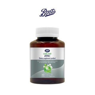 BOOTS VITAMINS บู๊ทส์ คีเลตซิงค์ 60 เม็ด 25.8กรัม