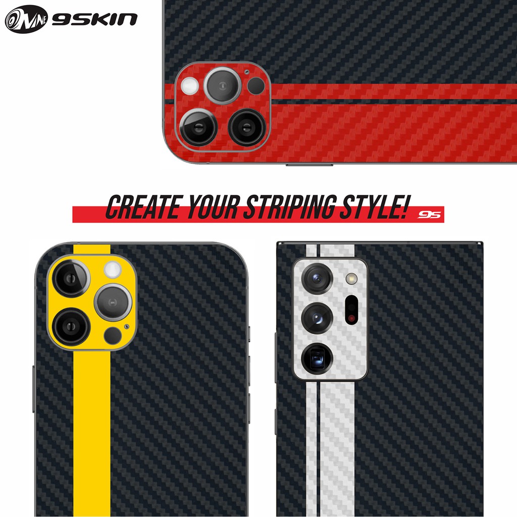9Skin Stripe Style Accent and Camera Skin Protection for Handphones