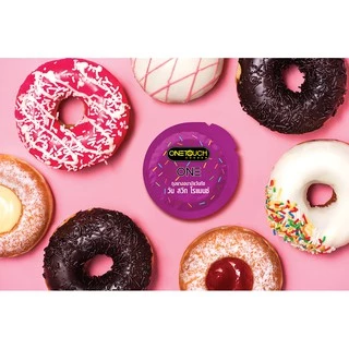 Onetouch ถุงยางอนามัย ขนาด 52 mm. รุ่น วัน สวีท โรแมนซ์ บาง 0.03-0.038 12 ชิ้น x 1