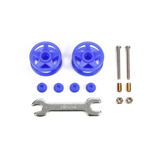 TAMIYA 15532 Jr Lf Plastic Double Rollers 19-19Mm Blue ของพร้อมส่ง 21/9/2022