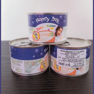 ครีมแท้ชนิดธรรมดา 23%(ตราแฮปปี้เดย์) 170g. Happy Day Original Cream170g. 1ชิ้น