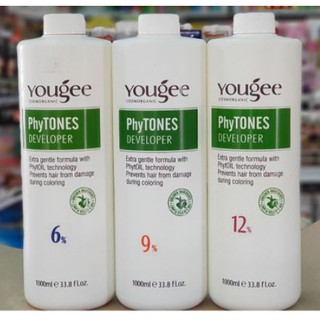 ํYougee PhyTones Developer ไฮโดรเจน ยูจี ดีเวลลอปเปอร์ ผสมครีมย้อมผม ไฟโทน 1000 ML #สีผม #ทำสีผม