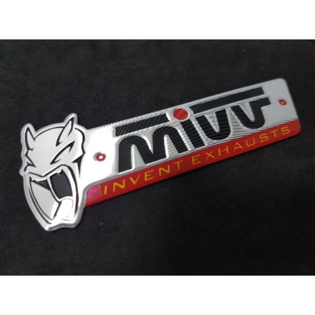 Mivv invent exhaust logo badge โลโก้ติดท่อสลิปออน