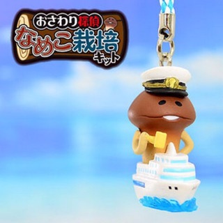 แท้ 100% จากญี่ปุ่น พวงกุญแจ สายเชือก เห็ด นาเมโกะ Nameko Odaiba Luxury Cruise Nfunfu Limited Osawari Tantei Cultivation