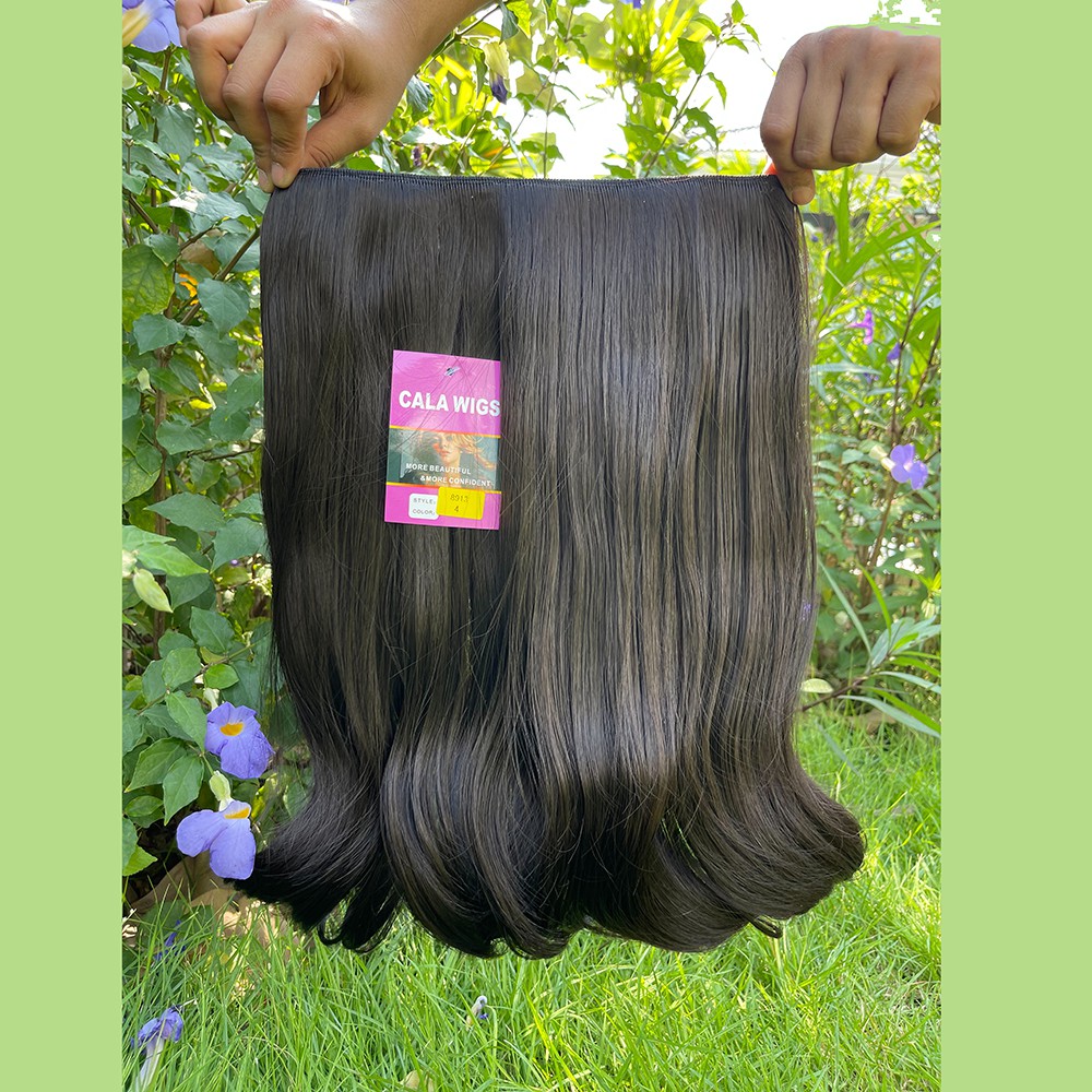 แฮร์พีช❤️hairpiece calawigs รหัส8913 กว้าง28cmยาว45cm ชิ้นหนาพิเศษไหมด้านเหมือนผมจริง พร้อมส่งในไทย - รูปที่ 6