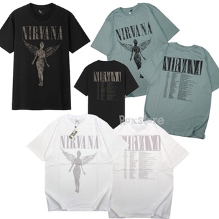 เสื้อยืด พิมพ์ลายวง Nirvana เชิญสินค้า เหมาะกับงานอีเวนท์ สําหรับผู้ชาย และผู้หญิง