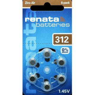 ( 312/renata ) ถ่าน renata ZA312/PR41 (1.45V) 0%HG