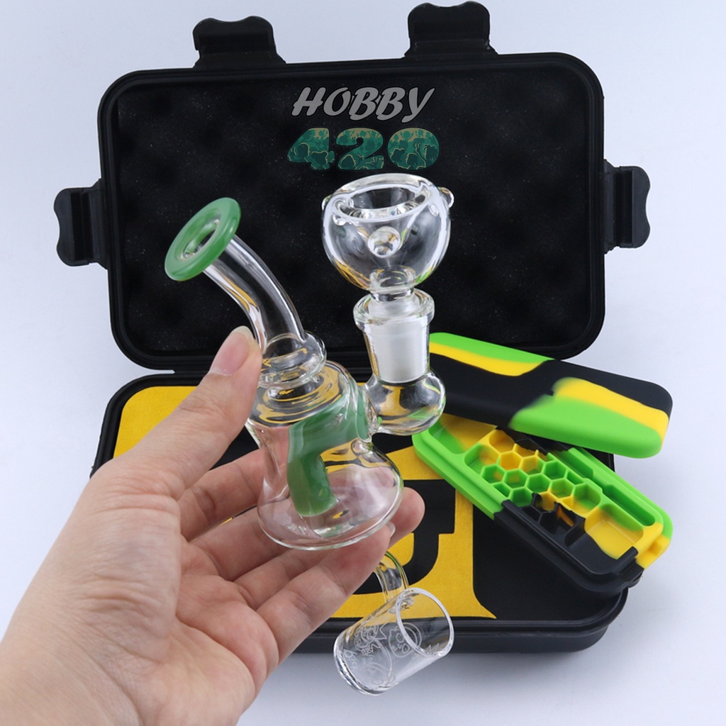 ส่งเร็ว Mini High Quality Glass Portable Dab Rigs แจกันจิ๋ว ขวดแก้วจิ๋วพกพา 2in1 เหมาะแก่การพกพา