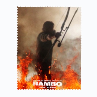 สั่งทำ ผ้าเช็ดแว่นตา ผ้าเช็ดแว่น ผ้าเช็ดเลนส์ ผ้าเช็ดจอ ภาพยนตร์ หนัง RAMBO LAST BLOOD นักรบคนสุดท้าย