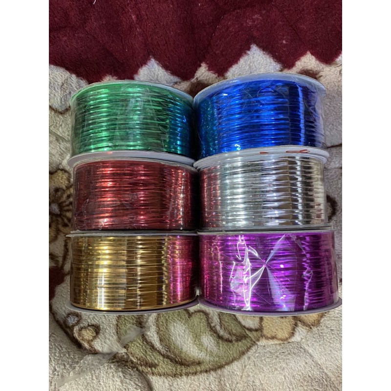 ลวดแบน,ม้วน 100หลา มีหลากสี6สี