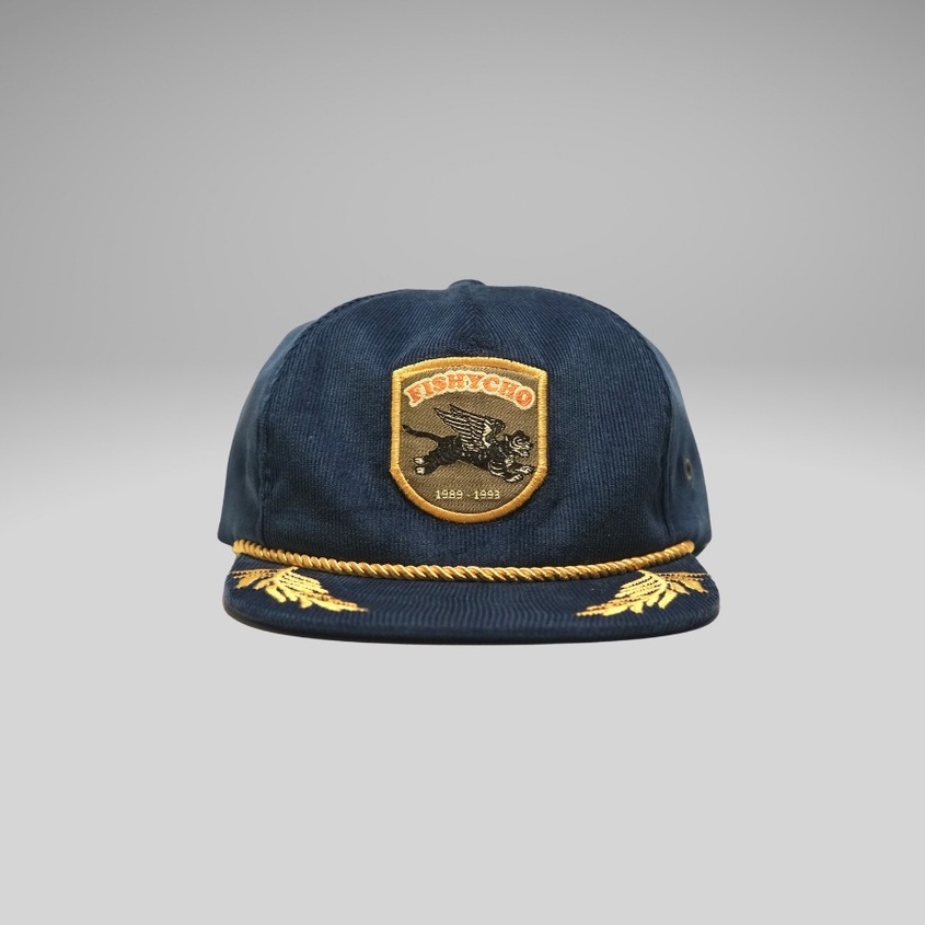 Fishycho Hunter Major Corduroy Strapback สีกรมท่า