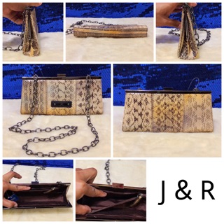 👝: J&amp;R Snake Skin Crossbody Bag แท้💯%