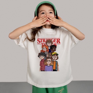 เสื้อยืดแขนสั้น ลาย Hellfire Club and Strangers สําหรับเด็กผู้ชาย และเด็กผู้หญิง
