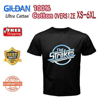 Newjintaoli [Xs-6Xl] เสื้อยืดพิมพ์ลาย The Strokes สไตล์พังก์ร็อกเรียบง่ายพลัสไซซ์