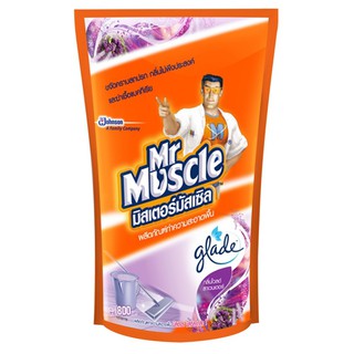 น้ำยาทำความสะอาดพื้น MR.MUSCLE 800 มล. กลิ่นลาเวนเดอร์ น้ำยาทำความสะอาดพื้น