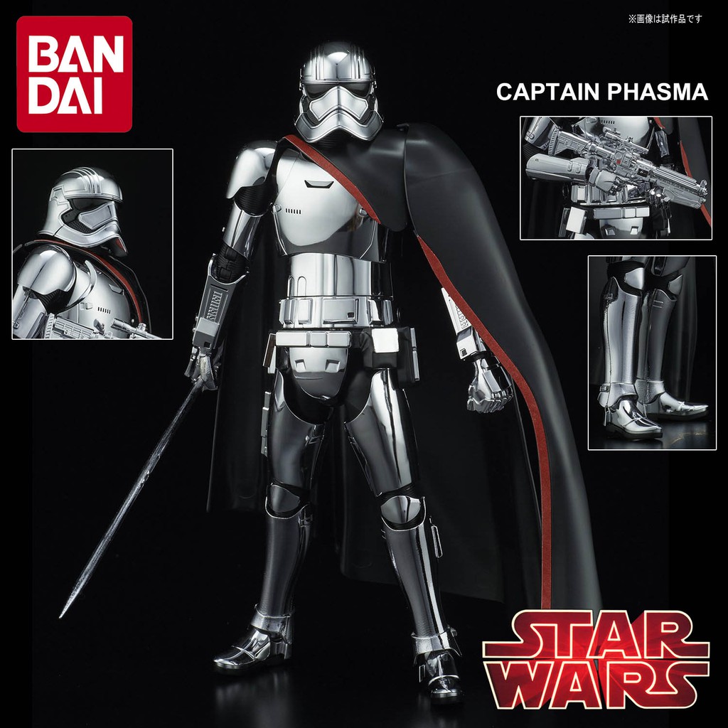 Model Figma งานแท้ Bandai Star Wars สตาร์ วอร์ส ปัจฉิมบทแห่งเจได The Last  Jedi Captain Phasma กัปตันฟาสมา 1/12 Scale | Shopee Thailand