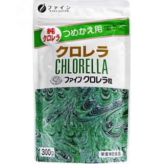 FINE JAPAN Chlorella ผลิตภัณฑ์เสริมอาหาร สาหร่ายคลอเรลล่า ฟายน์ เจแปน ชนิดเม็ด ขนาด 300 กรัม / FINE JAPAN Chlorella