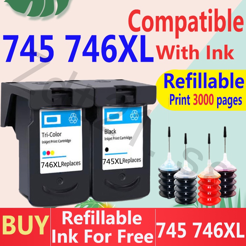 ตลับหมึก สีดํา สําหรับ Canon 745XL Canon 745s Canon 745 Ink Canon 745 746 Canon 745 Canon 745 XL