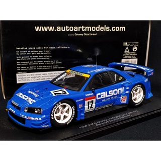 โมเดลรถR34 1/18 GTR AutoArt โมเดลรถNissanskylineR34 โมเดลรถskylineR34 GT-R โมเดลรถ R34 1:18 * มือสอง *