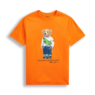 Fanny Pack Bear Cotton Tee (Bright Signal Orange)