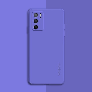 ของแท้ เคสโทรศัพท์มือถือ ซิลิโคนนิ่ม ทรงสี่เหลี่ยม สีแคนดี้ สําหรับ Oppo Reno 6 Pro 5 Pro+ 4 4G 5G Plus