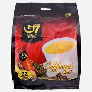 จีเซเว่น กาแฟ G7 ทรีอินวัน อินสแตนท์ คอฟฟี่ สินค้านำเข้า 16 กรัม x 22 ซอง / G7 3 in 1 Instant Coffee 16 g x 22 Units.