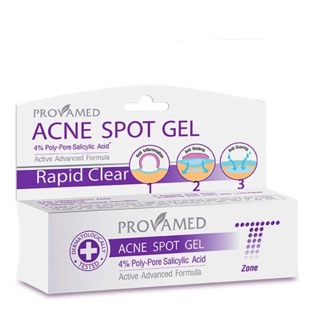 Provamed Acne Spot Gel 10 g เจลแต้มสิวหลอดม่วง **มีของแถม**