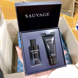 Set Mini Dior Sauvage EDP 10 ml. แบบแต้ม + Shower Gel 20 ml.