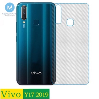 [ซื้อ 1 แถม 1] สติกเกอร์คาร์บอนไฟเบอร์ 3D แบบนิ่ม สําหรับติดด้านหลัง VIVO V15Pro V15 V11 V11i V9 Y95 Y97 V5 Y71 Y75 Y79 V7 Plus Y81 Y91 Y91i 2 ชิ้น