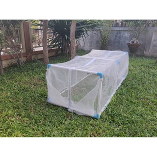สินค้าชุด A มุ้งสำเร็จรูป Green up พร้อมโครง (PVC) ขนาด กว้าง70 ยาว150 สูง 50 ซม.