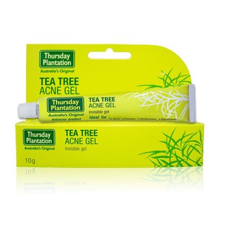 Tea Tree Acne Gel ยี่ห้อ Thursday Plantation 10g เทริสเดย์ แพลนเทชั่น ที ทรี แอคเน่ เจล 10 กรัม