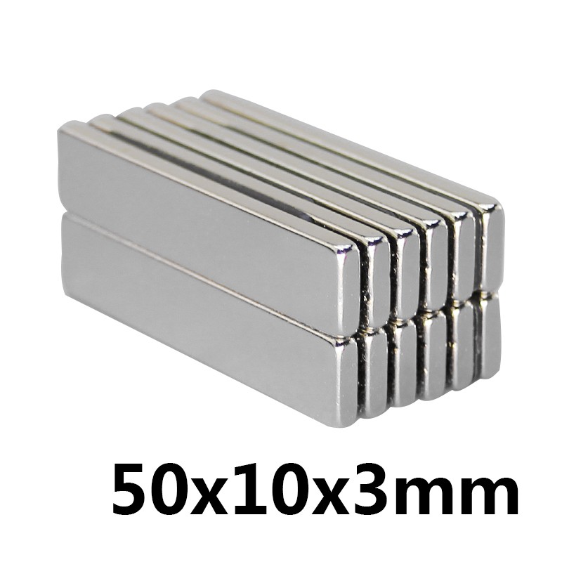 1ชิ้น แม่เหล็ก 50x25x10มิล สี่เหลี่ยม 50*25*10มิล Magnet Neodymium 50*25*10mm แม่เหล็กแรงสูง 50x25x10mm แรงดูดสูง