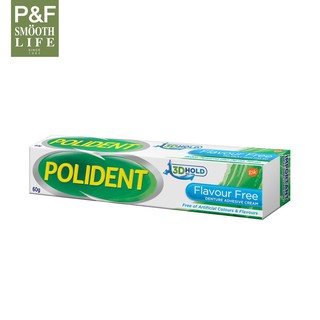 Polident Poli-Grip Denture Adhesive Cream Flavour Free 20g/60g ครีมติดฟันปลอม โพลิเดนท์