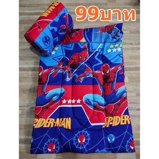 ✁ที่นอนเด็กอนุบาล99บาท ลาย2สไปเดอร์แมนเสื้อผ้าเด็กแรกเกิดเฟอร์นิเจอร์ ที่นอนเด็ก🎁🎀✨🎗🎈