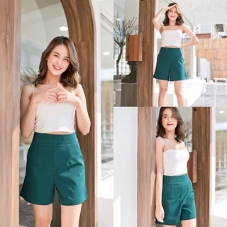 🍒ขาสั้นโรเซฟซิปข้าง🍒-เอวสูง-มีกระเป๋าซิปข้าง S25-2Xl🏷️งานป้ายร้านFAMOUS