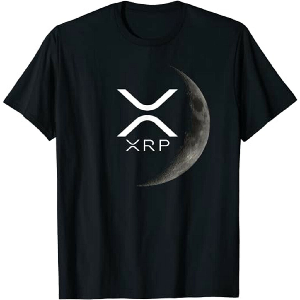 Xrp crypto crypto สกุลเงิน ripple xrp moon t เสื้อ xrp เหรียญ t เสื้อแฟชั่นผู้ชายขนาดใหญ่ชายเสื้อผ้า