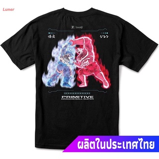 ❍¤เสื้อยืดผู้ชายและผู้หญิง Primitive X Dragon Ball Super Mens Goku Vs Jiren Survival Short Sleeve T Shirt Sports T-shir