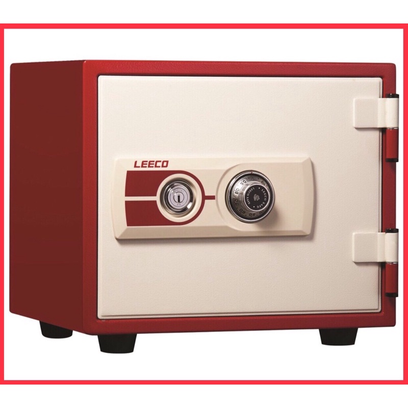 🔥ถูกที่สุด🔥ตู้เซฟ Leeco สีแดง กันไฟ ยี่ห้อ ลีโก้ รุ่น NES-9 Leeco ขนาดภายนอก 41.7x35.1x36.4 cm กันไฟนาน