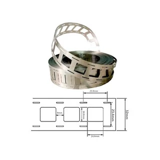 [พร้อมส่ง] 1เมตร 21700 2 แถวแผ่นนิกเกิลเชื่อมแบตเตอรี่ Double-row Nickel Strip Nickel Plated for Lithium Battery