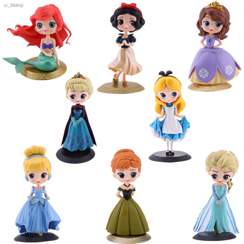 ❍❈โมเดลเจ้าหญิงดิสนีย์ สำหรับตกแต่งเค้ก ราคาถูก ตุ๊กตาเจ้าหญิง โมเดล ของเล่น การ์ตูน โมเดลการ์ตูน เอลซ่า Disney Elsa DD1