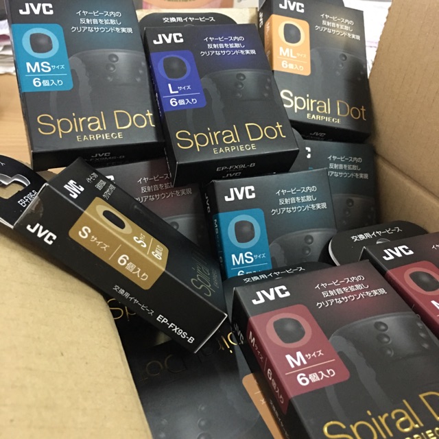 จุกหูฟังเกลียว DOT JVC COMPLETE ขนาด Japan