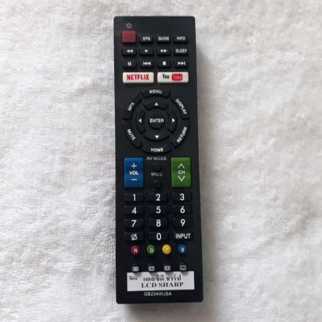 รีโมททีวี LCD SHARP ทุกรุ่น และ SMART TV ทุกรุ่น ขนาดจอ 14 นิ้ว- 60 นิ้ว