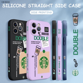 Compatible With Samsung Galaxy M53 M33 M22 M62 M14 F62 5G สำหรับ Case Coffee เคส เคสโทรศัพท์ เคสมือถือ