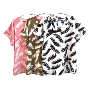 เสื้อสาวอวบผ้าไหมอิตาลี อก44-46”